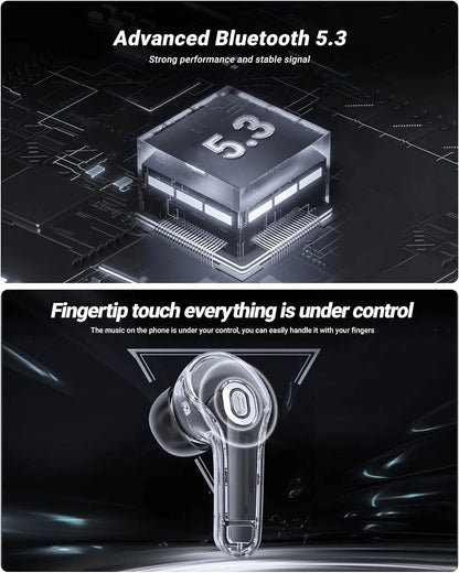 T8 Crystal Wireless Earphones